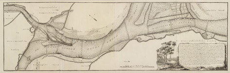 A-5274 Kaart van de Whaal, Pannerdensche Kanaal en opwaarts tot boven het Bylandsche Kanaal, 1797